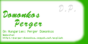domonkos perger business card